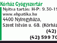 Kórház Gyógyszertár