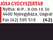 Jósa Gyógyszertár