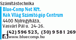   - Számítástechnika Blue-Comp Net Kft. Kék Világ Számítógép Centrum